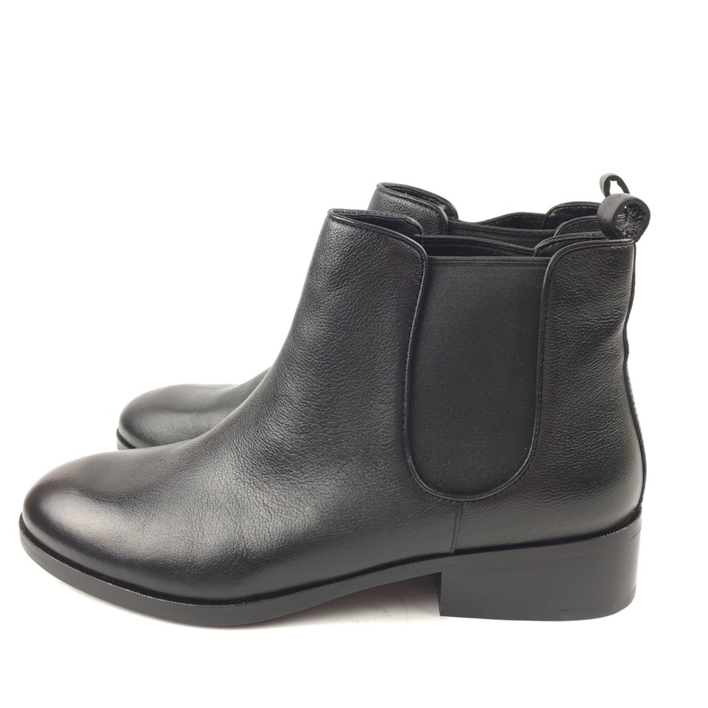 New Cole Haan Boots Landsman Black Leather Chelsea - Picture 2 of 8